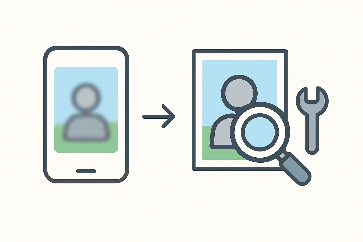 Fix Blurry Photos From Old Phones - Simple Guide – illustration
