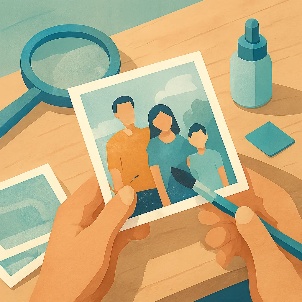 How to Restore Old Scanned Family Photos at Home – cover