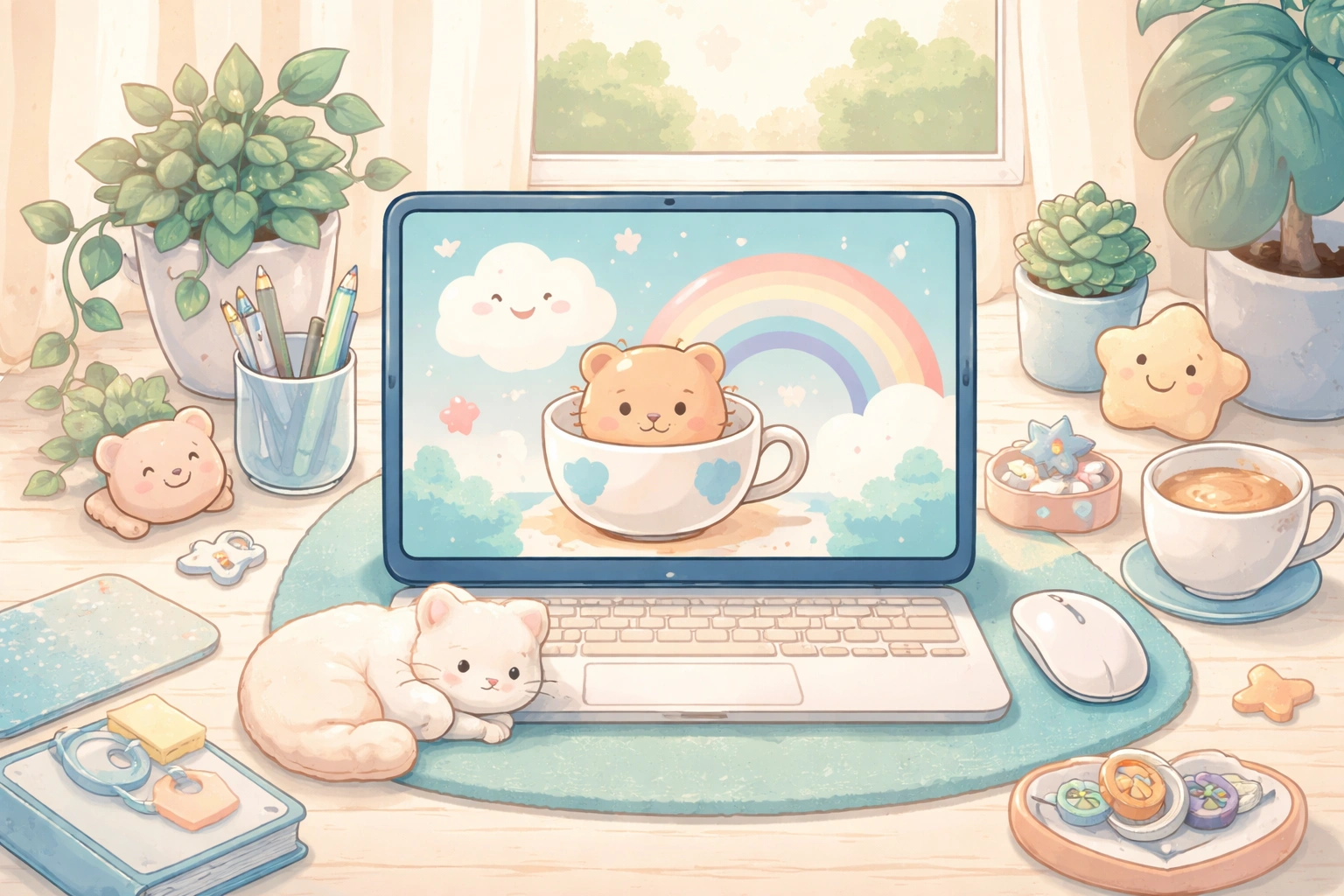Kawaii Wallpaper: Cute Designs for Your Screen – cover