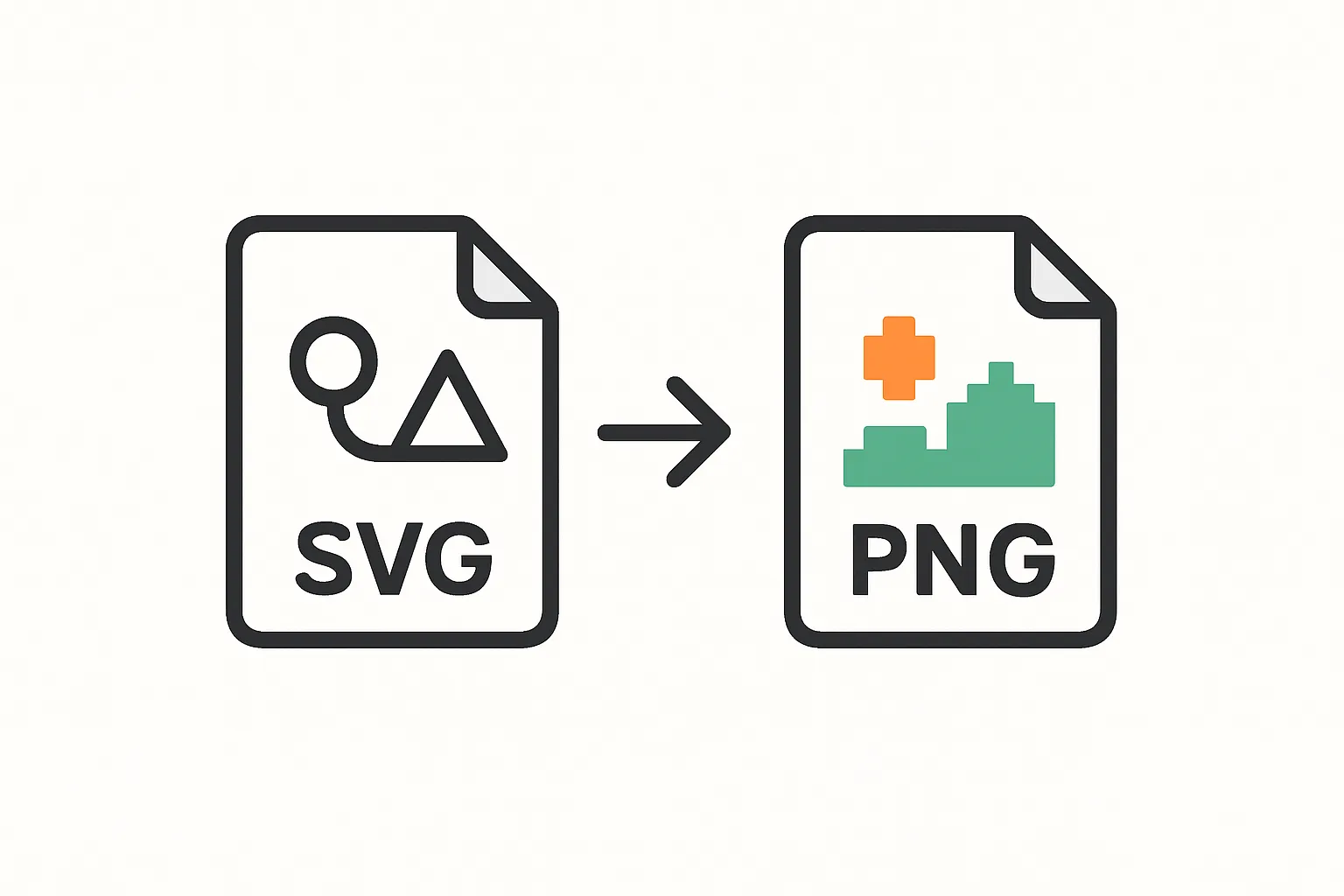 SVG to PNG: How to Convert Vector Files to Raster – illustration