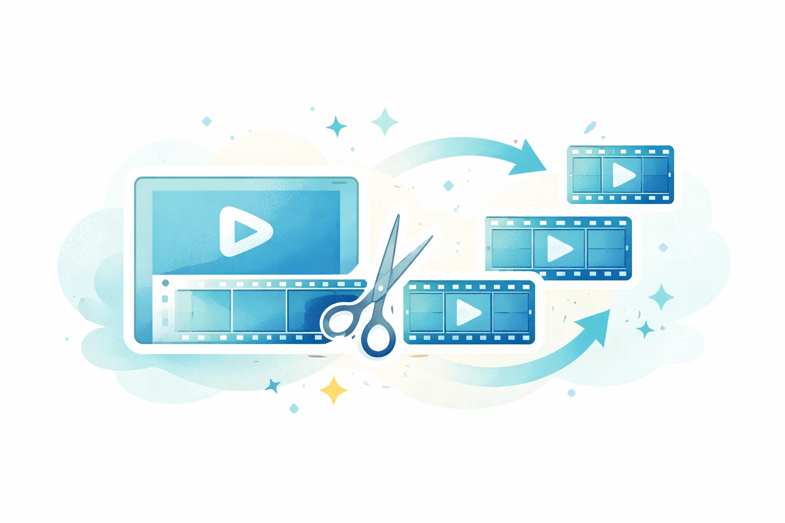 Vizard AI: Transform Long Videos Into Short Clips – illustration